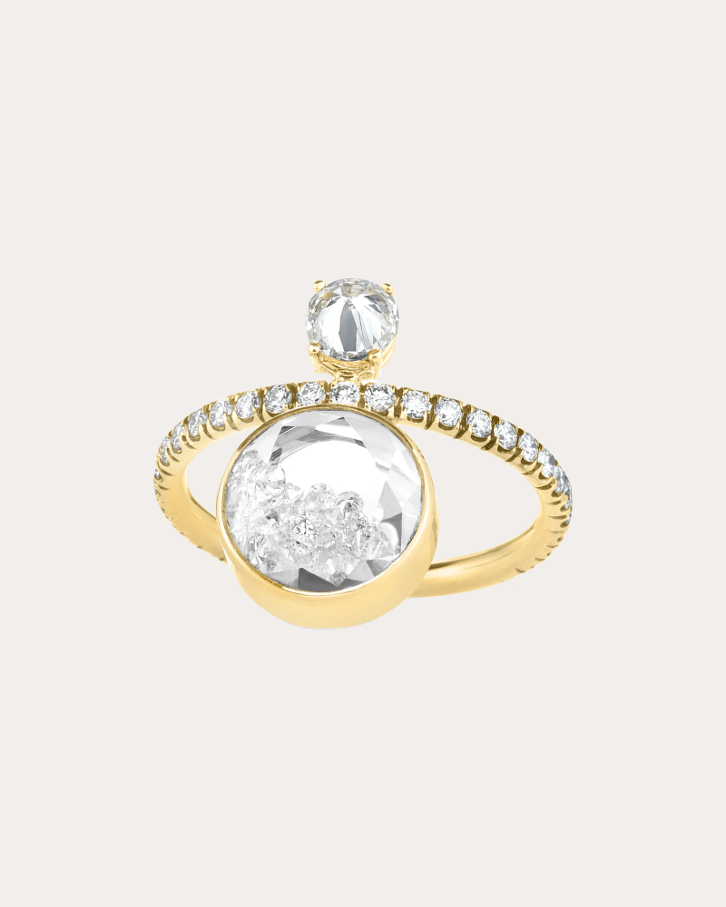 Moritz Glik Women's Diamond & 18k Gold Eternity Shaker Ring in Yellow Gold