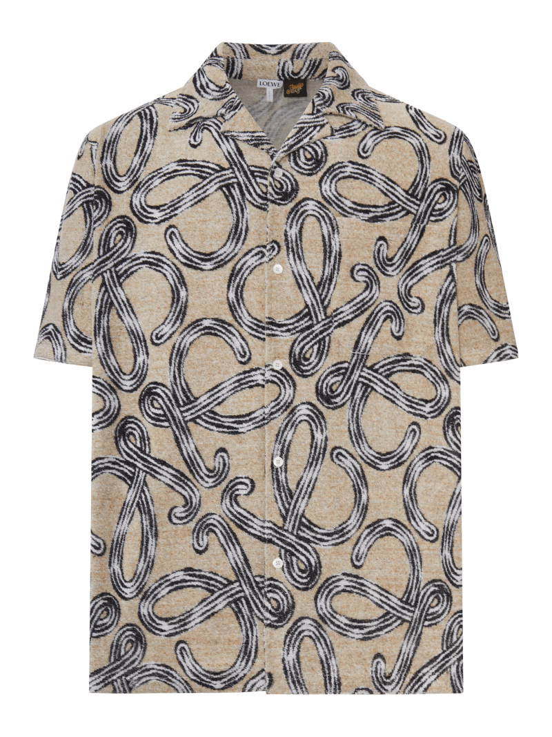 SHORT-SLEEVED SHIRT WITH ALL-OVER ANAGRAM - Loewe X Paula`s Ibiza - Man