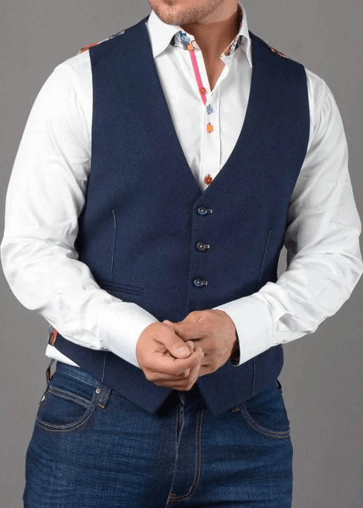 NAVY WAISTCOAT CL1919