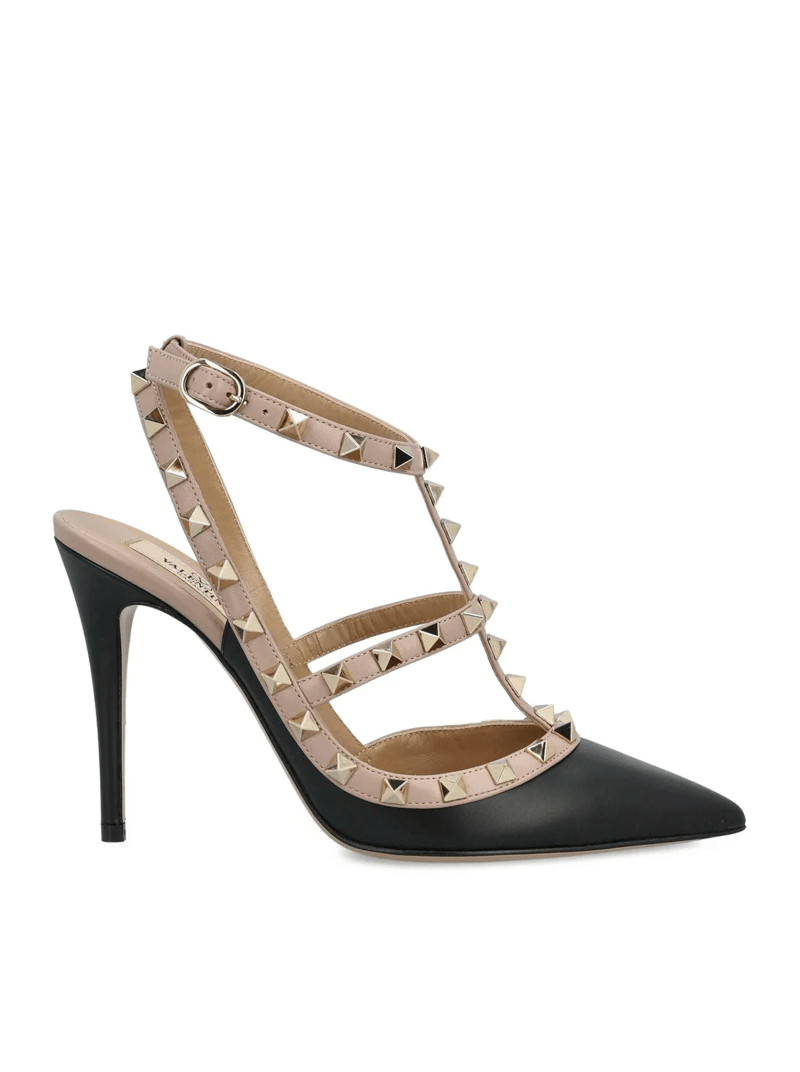 ROCKSTUD LEATHER PUMPS - Valentino Garavani - Woman