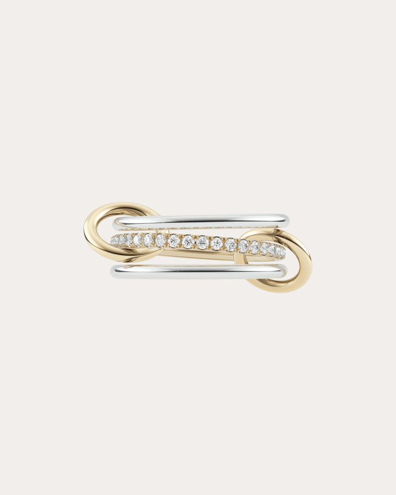 Spinelli Kilcollin Women's Diamond & 18k Gold Two-Tone Sonny Ring in Gold/silver