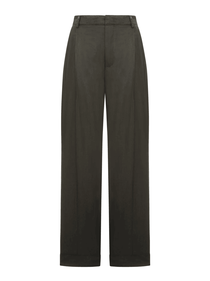 WATSON POPLIN TROUSERS WITH PLEATS - Soeur - Woman