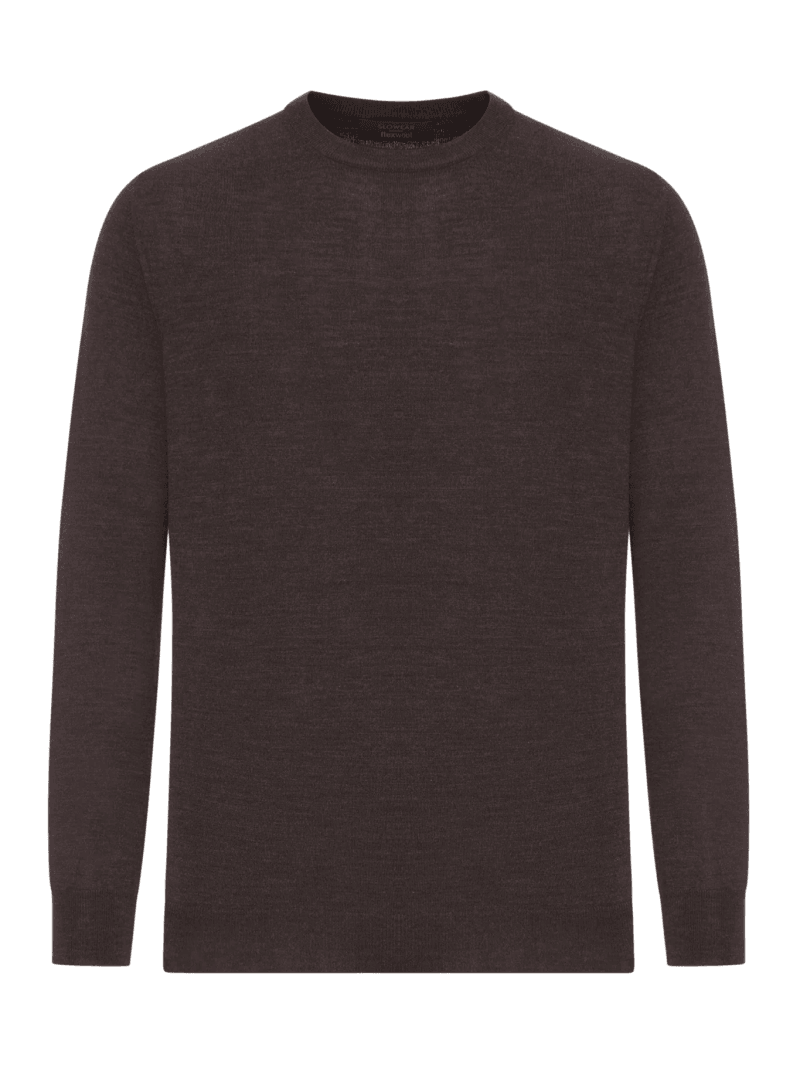 CREW NECK SWEATER IN FINE COMBED WOOL - Zanone - Man