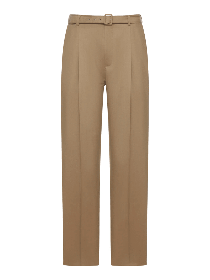 SLIM FIT WOOL AND MOHAIR TROUSERS - Saint Laurent - Man