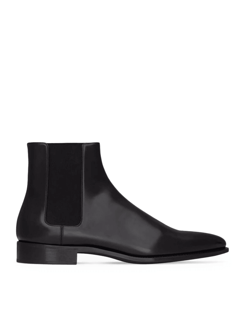 ADRIEN BOX LEATHER CHELSEA BOOTS - Saint Laurent - Man