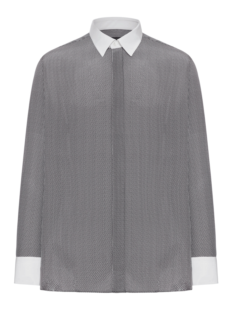SILK SHIRT WITH GRAPHIC PRINT - Tom Ford - Man