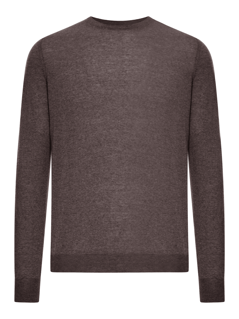 CREWNECK SWEATER IN VIRGIN WOOL - Nome G - Man