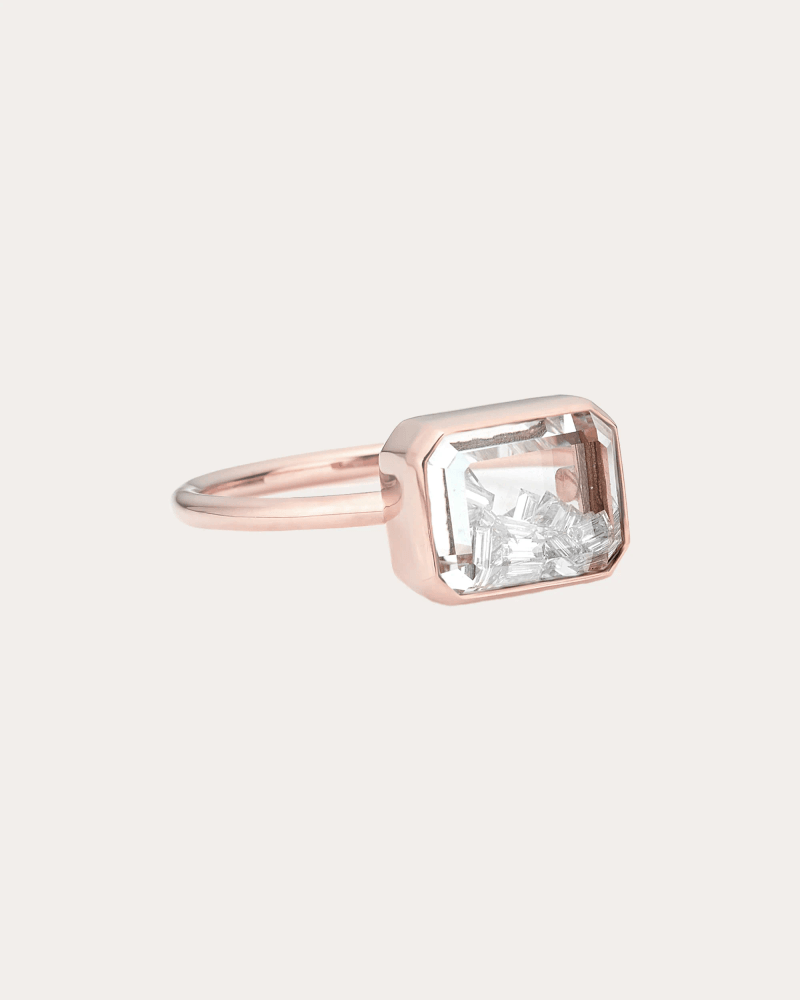 Moritz Glik Women's Diamond & 18k Gold Esmeralda Shaker Ring in Rose Gold