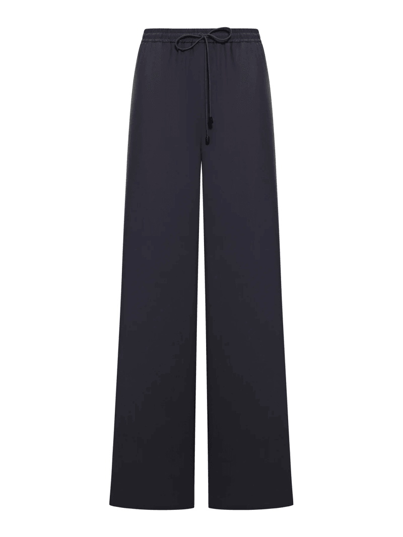 WIDE TROUSERS IN WASHED SILK - Max Mara - Woman