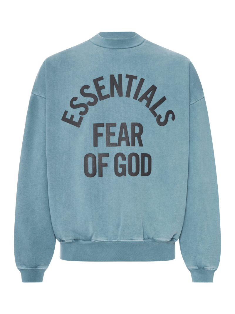 90`S CREW NECK COTTON CAMPUS SWEATSHIRT - Fear Of God Essentials - Man