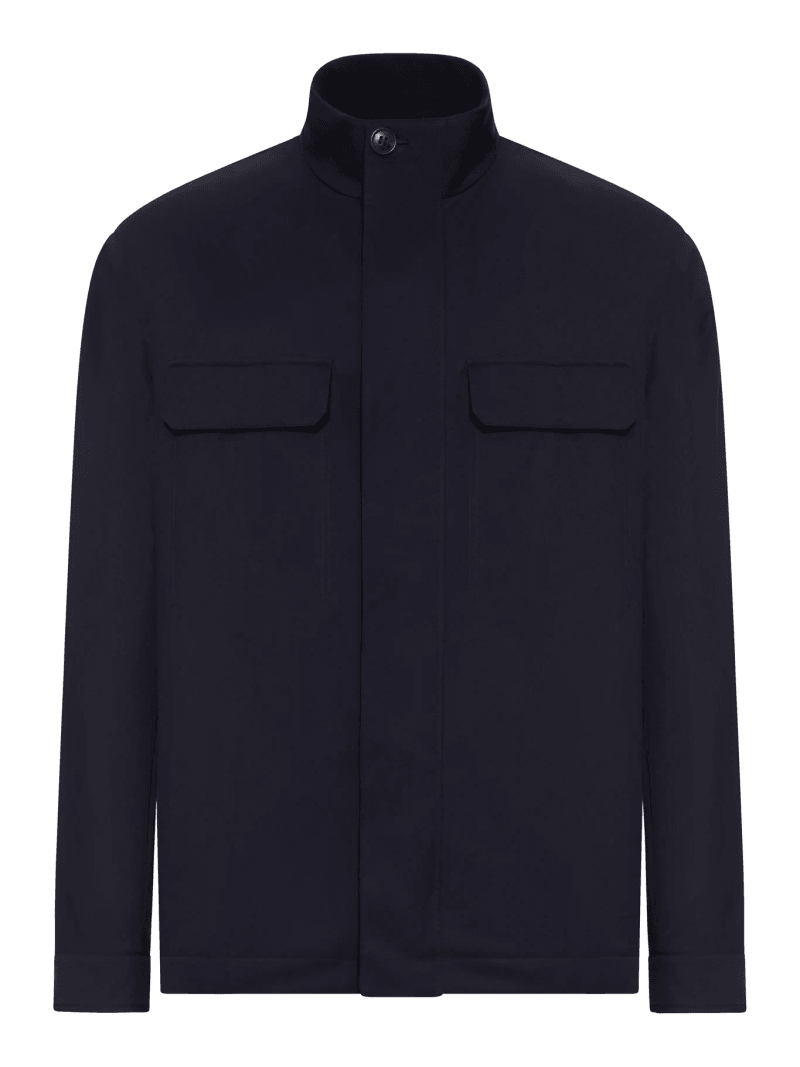 FIELD JACKET IN TWILL - Zegna - Man