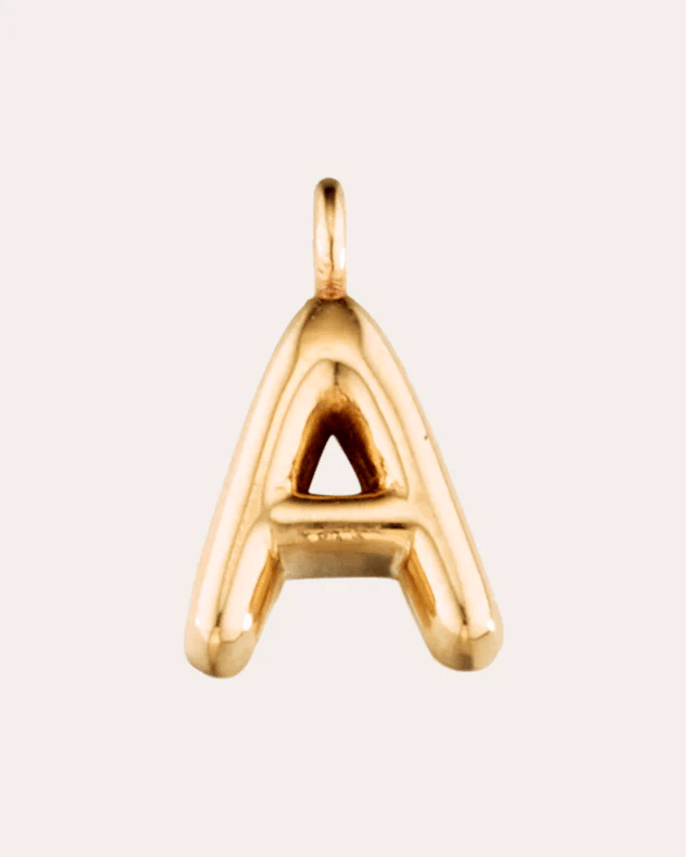 Elizabeth Moore Women's 14k Gold Puffy Initial Pendant