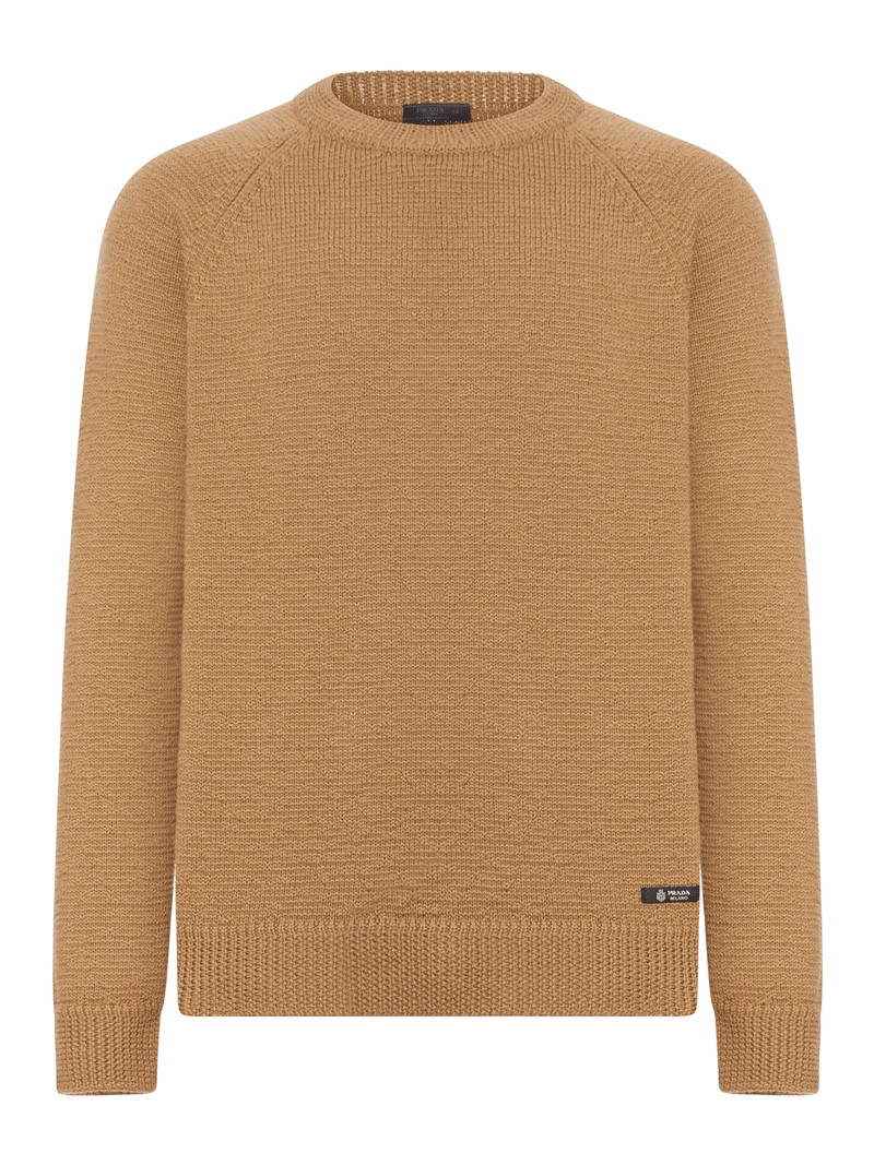 CREW NECK SWEATER IN VIRGIN WOOL - Prada - Man