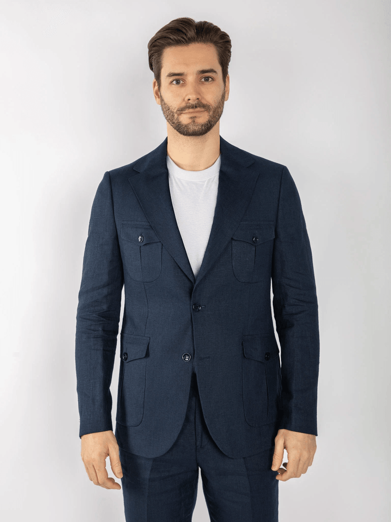CLAUDIO LUGLI CASUAL LINEN SUIT