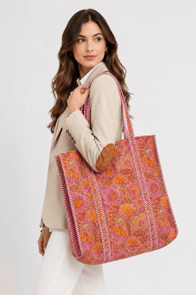 THE SUNSET BLOOM QUILTED BAG