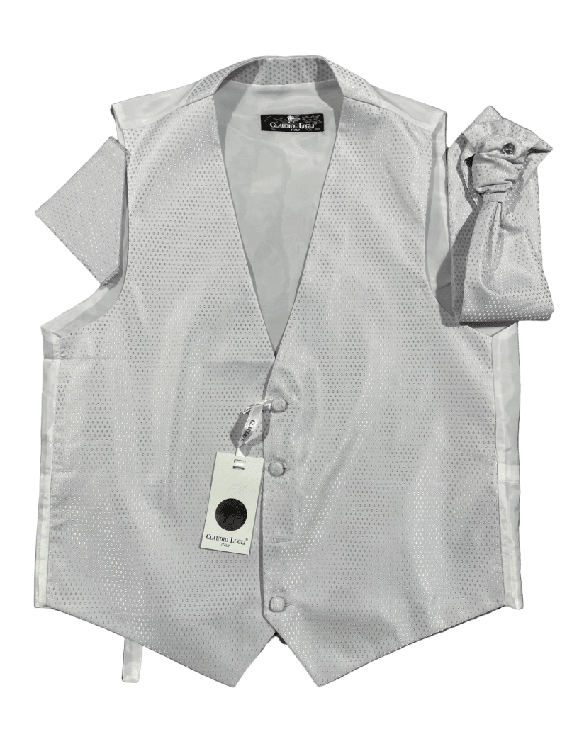 DIAMONDS WAISTCOAT, CRAVAT AND HANDKERCHIEF SET