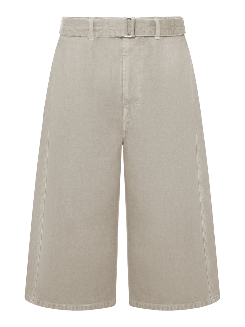 SNOW-EFFECT DENIM BERMUDA SHORTS - Lemaire - Man