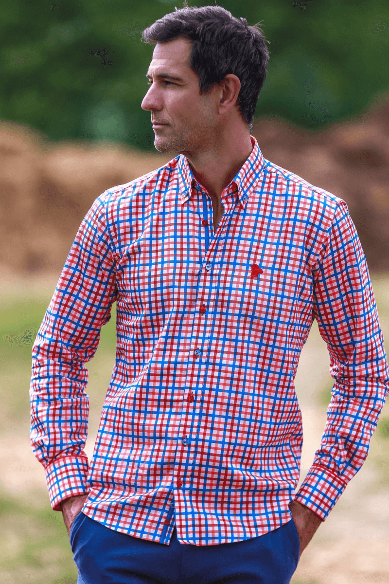 HERITAGE TATTERSALL CHECK CL2537 BLUE