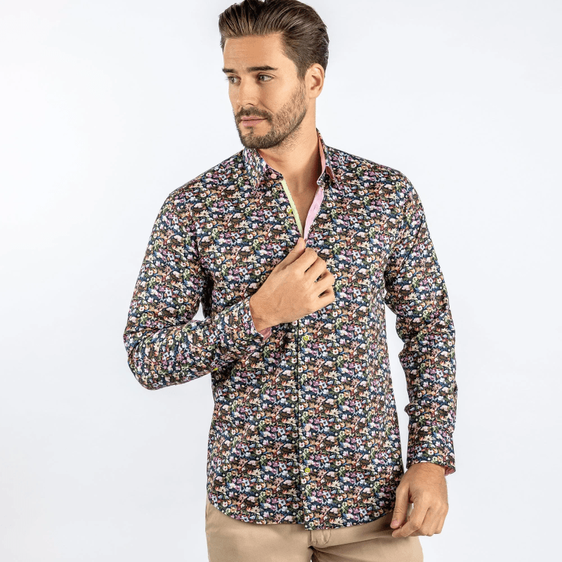 FIELD OF BLOOM PRINT SHIRT