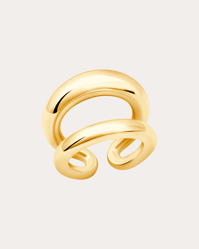Gabriela Artigas Women's Grande Twin Tusk Ring in Gold Vermeil 14K Gold