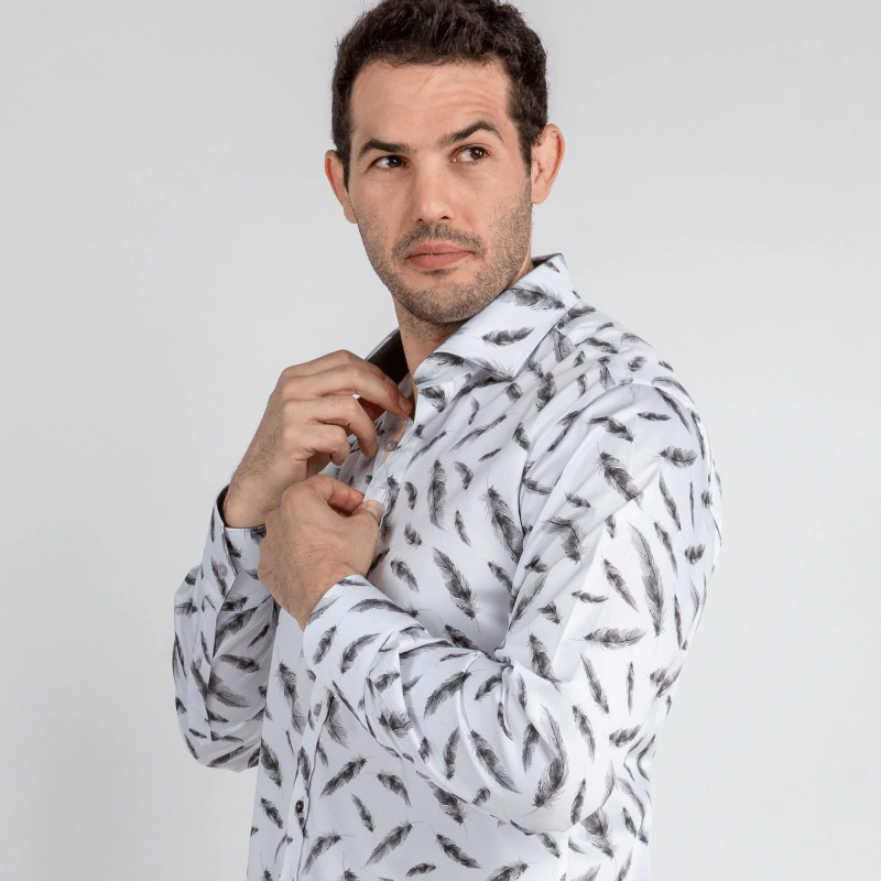 FEATHERS FLOATING PRINT SHIRT