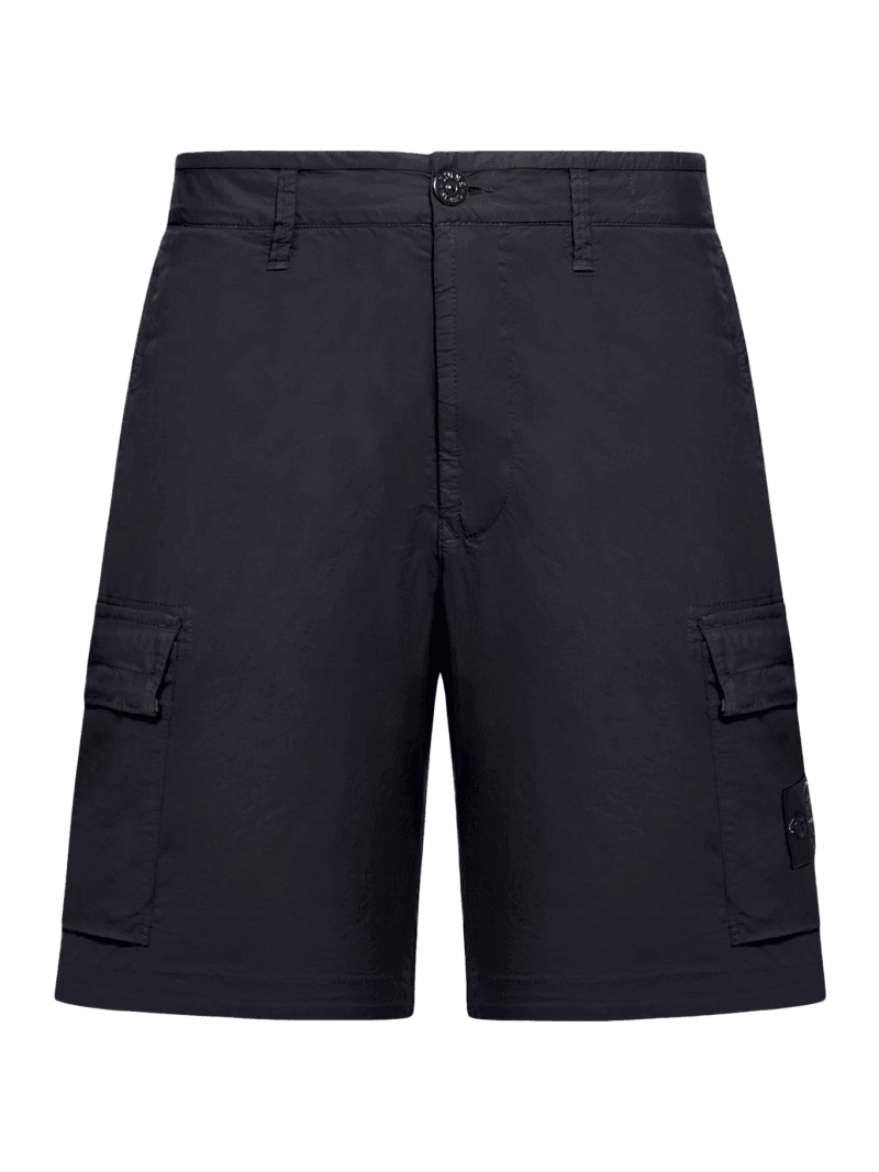 CARGO BERMUDA SHORTS WITH REMOVABLE BADGE - Stone Island - Man