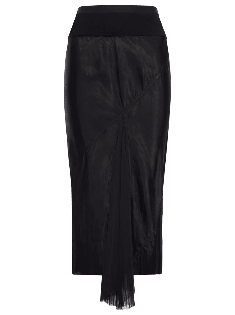 ASYMMETRIC MIDI SKIRT - Rick Owens - Woman
