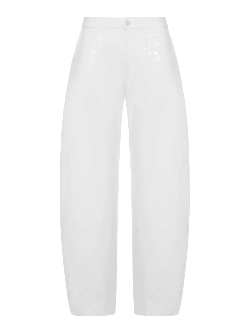 LOW-WAISTED ROUNDED JEANS - Alaia - Woman