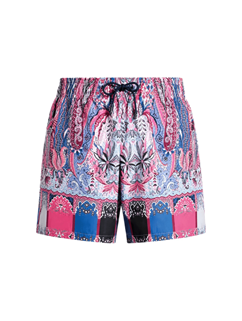 SWIMSUIT WITH PLACED FLORAL PAISLEY PRINT - Etro - Man
