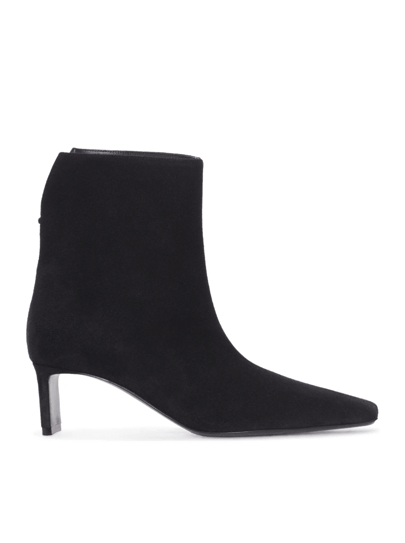 BLACK SUEDE ANKLE BOOTS - Khaite - Woman