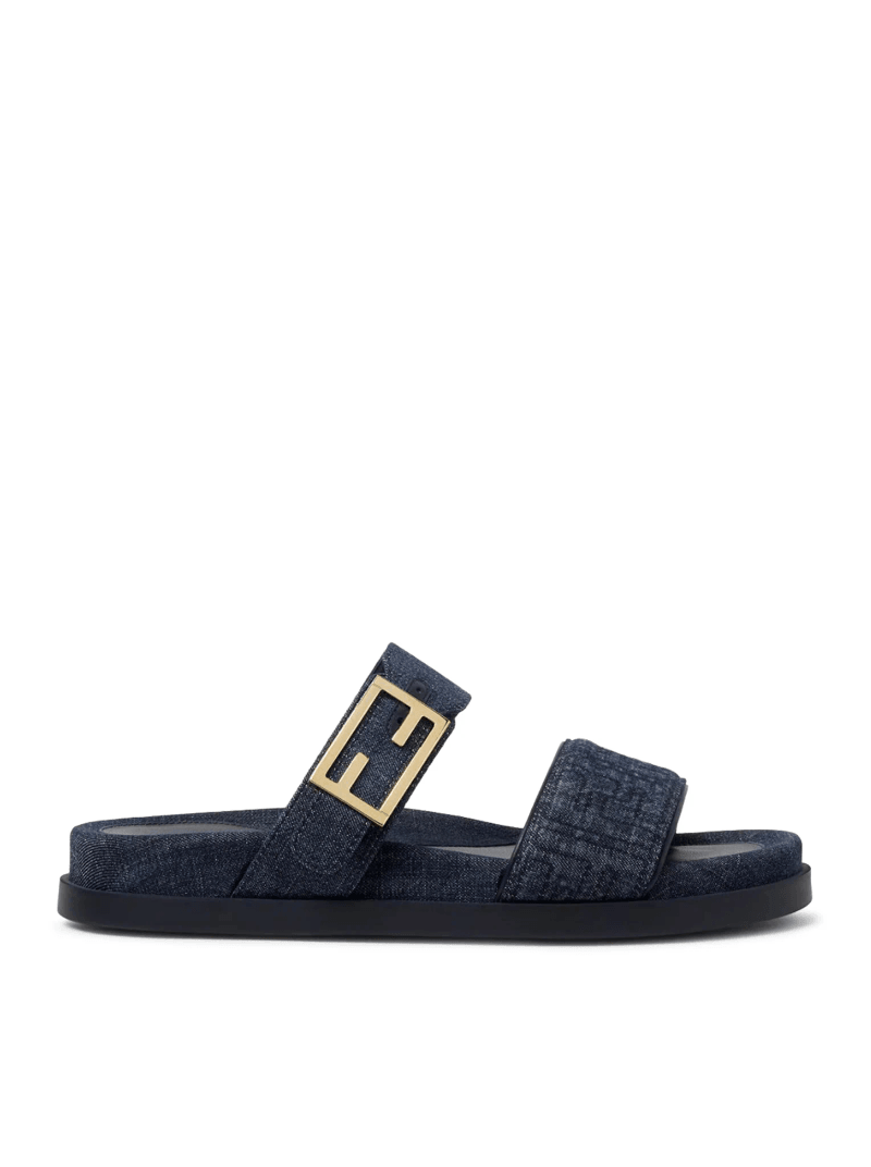 SLIDE FEEL IN DENIM FABRIC - Fendi - Woman