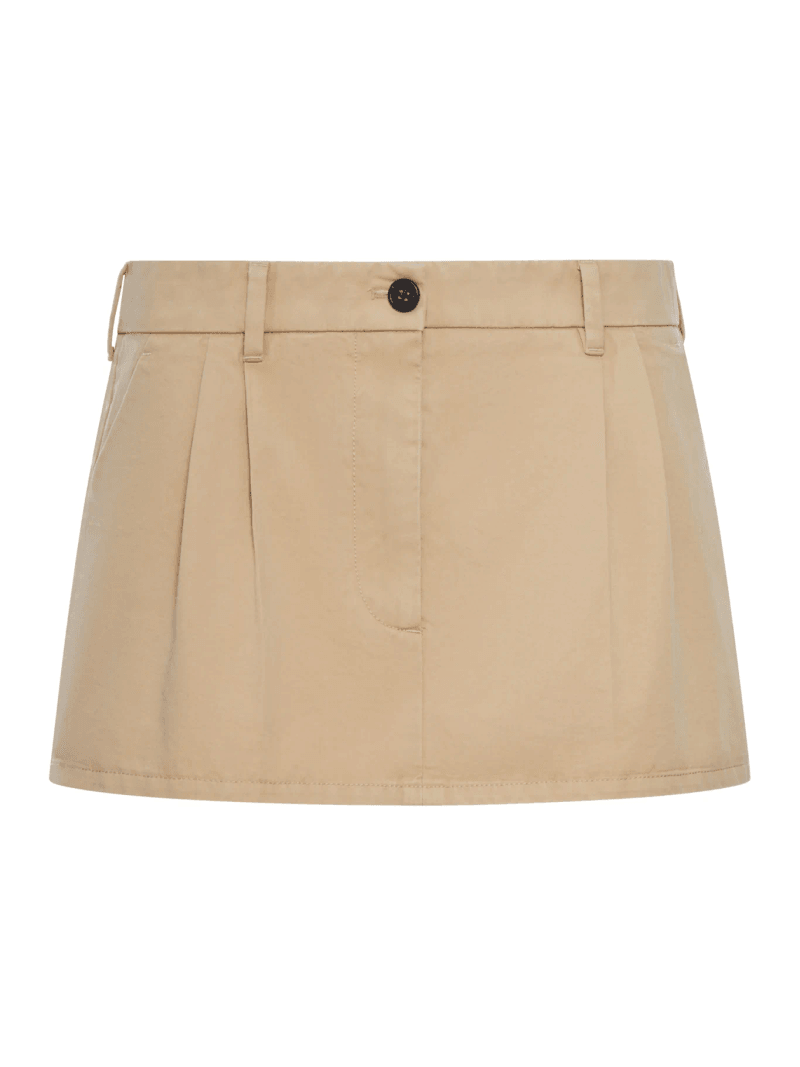 OLD GABARDINE MINISKIRT - Miu Miu - Woman