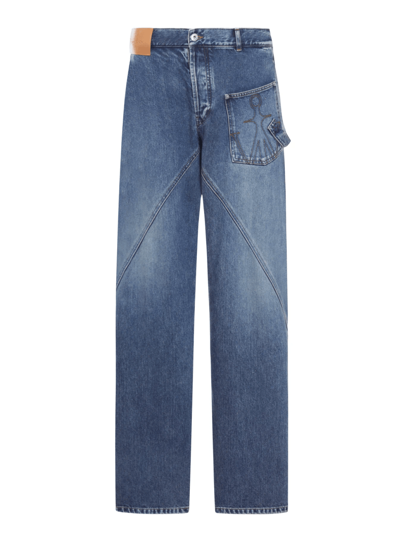 WORKWEAR JEANS WITH OFF-CENTRALIZED CLOSURE - J. w.anderson - Man