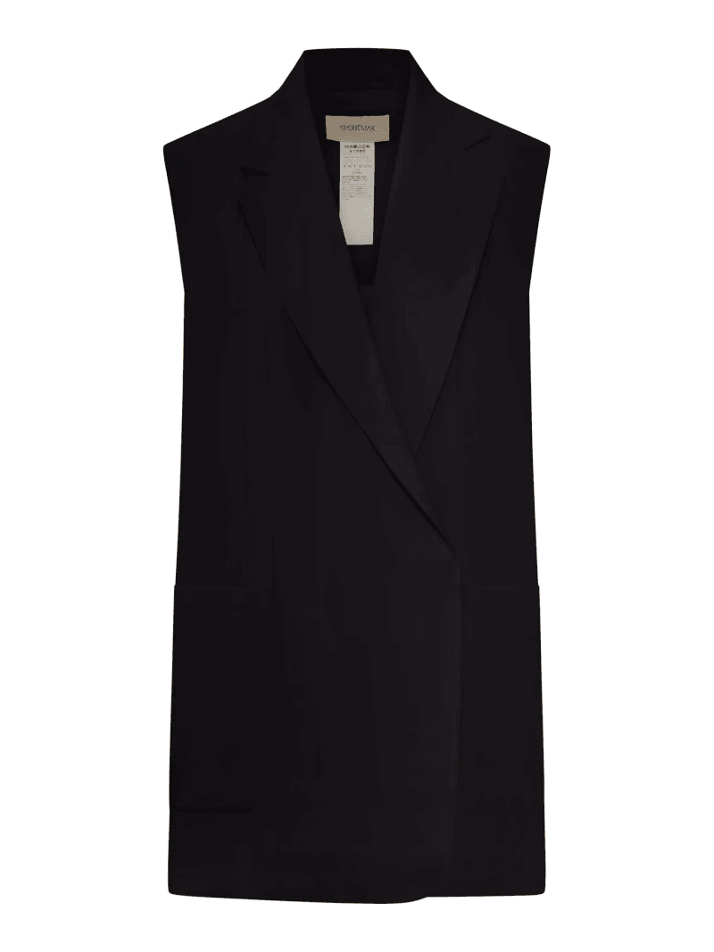 OVERSIZED VEST IN WASHED VISCOSE - Sportmax - Woman