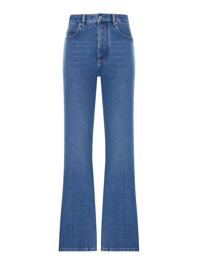 MEDIUM INDIGO WASH FLARED JEANS - Bottega Veneta - Woman