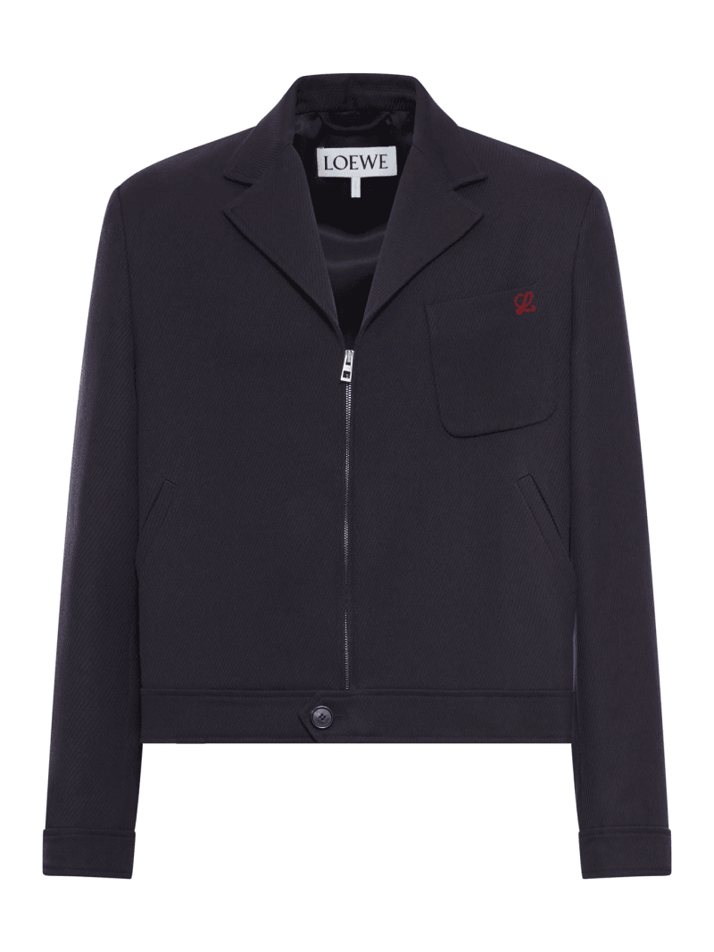 WOOL ZIP-UP JACKET - Loewe - Man