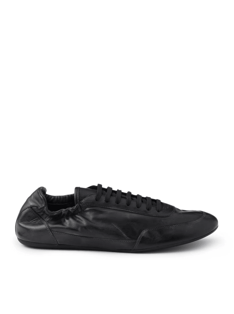 COLLAPSE LEATHER SNEAKERS - Prada - Man