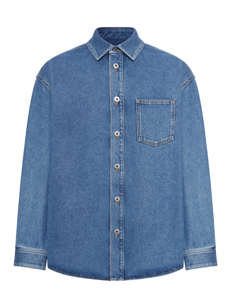 DENIM ANAGRAM OVERSHIRT - Loewe - Man