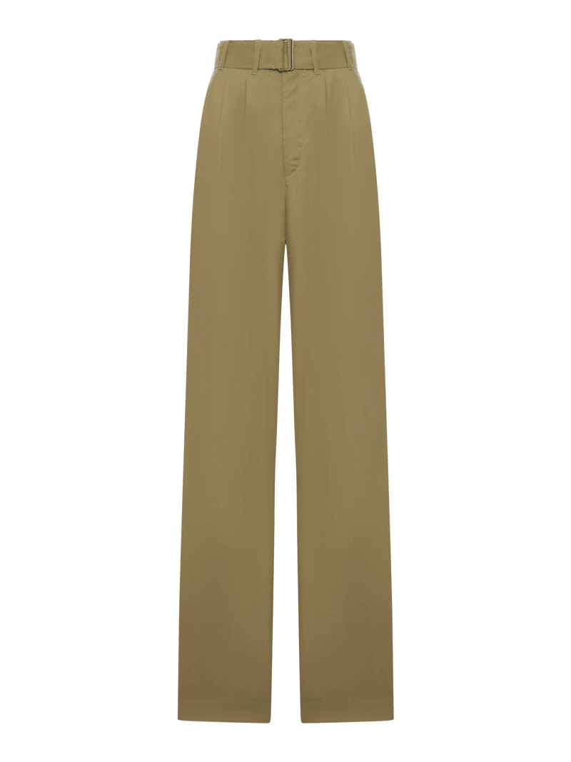COLE WIDE-FIT TROUSERS IN ORGANIC COTTON POPLIN AND FLUID LYOCELL - Soeur - Woman