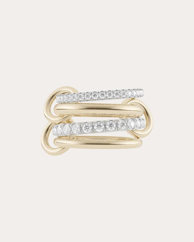 Spinelli Kilcollin Women's Diamond & 18k Gold Two-Tone Halley Ring in Gold/silver