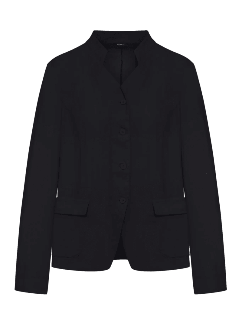 STRETCH LINEN BLEND JACKET - Transit - Woman