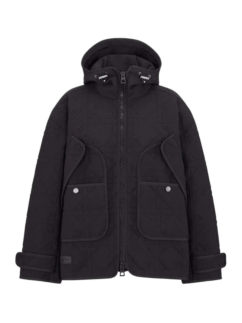 Macrocannage hooded anorak - Christian Dior - Woman