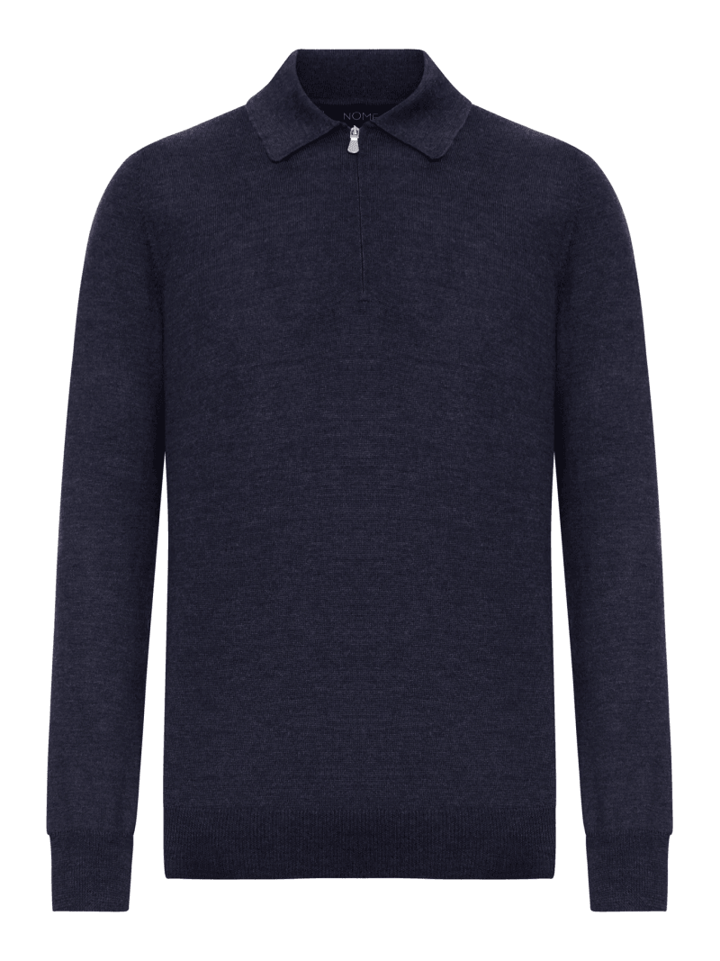 WOOL ZIP-UP POLO - Nome G - Man
