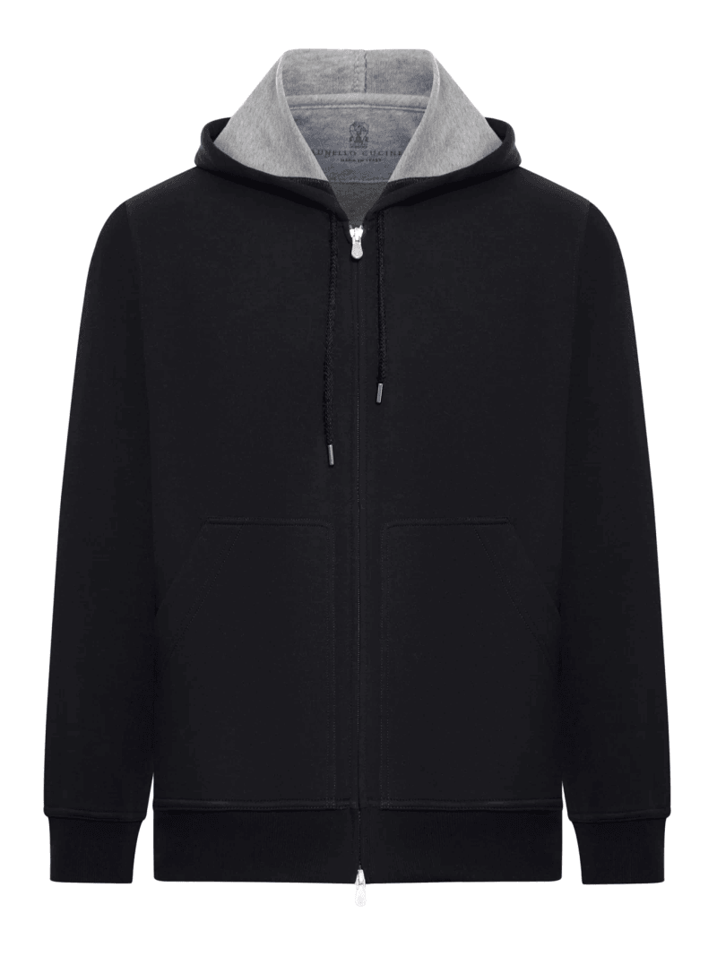 ZIP-UP HOODIE - Brunello Cucinelli - Man