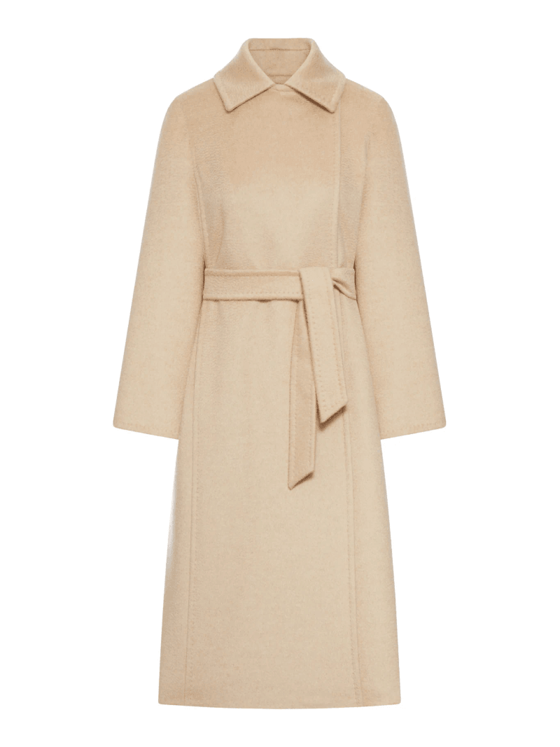 RICCIO CAMEL COAT WITH BELT - Max Mara - Woman
