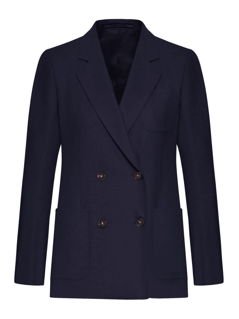 DONNA PARIGI DOUBLE-BREASTED SILK JACKET - Tagliatore - Woman