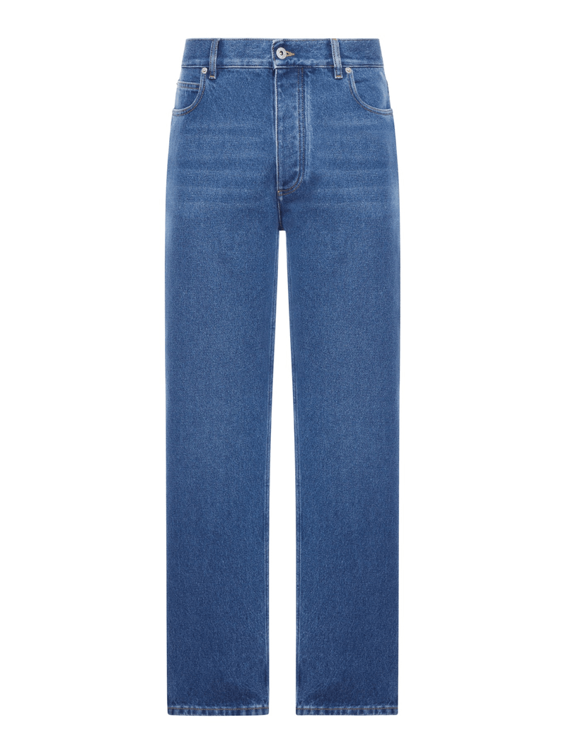 WIDE LEG JEANS IN COTTON DENIM - Bottega Veneta - Man