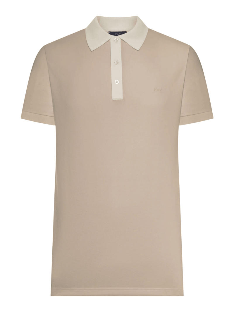 COTTON PIQUET POLO SHIRT - Fay Archive - Man