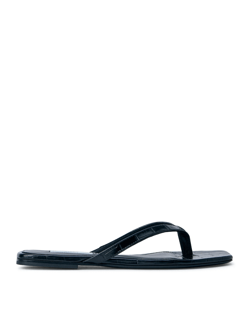 CROCO-EMBOSSED FLIP-FLOPS - Toteme - Woman