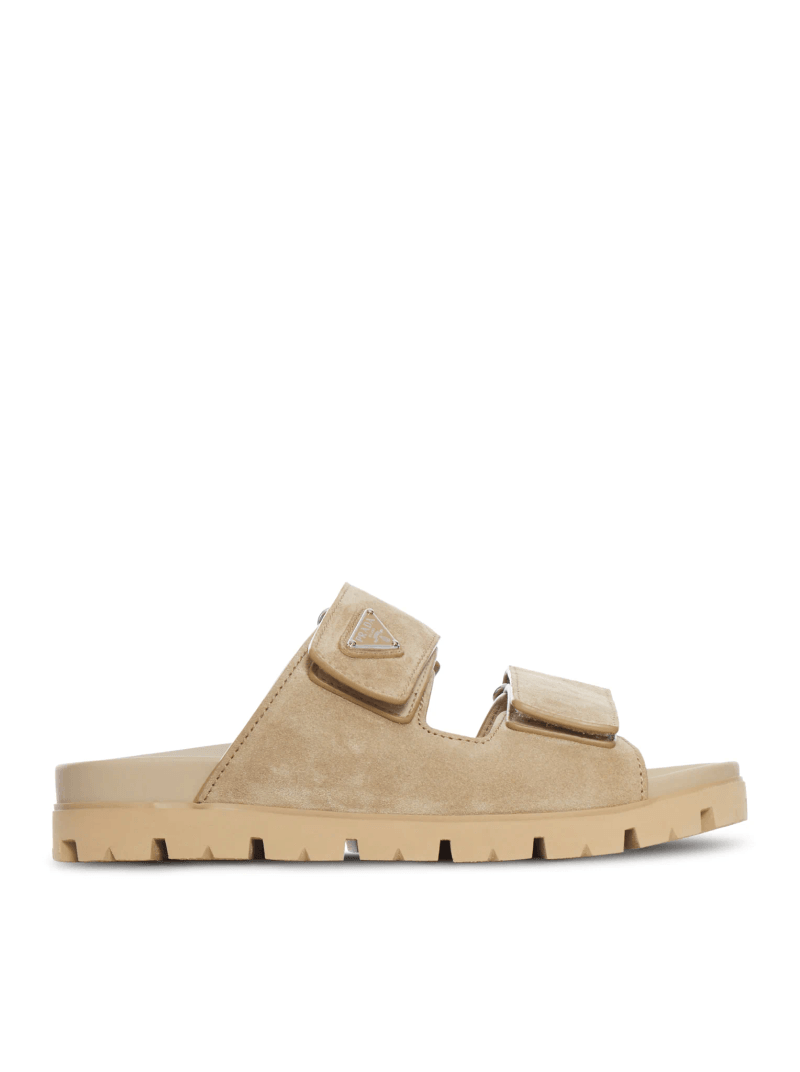 SUEDE STRAPS SANDALS - Prada - Man